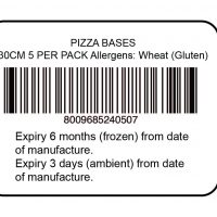 Barcode PIZZA BASES