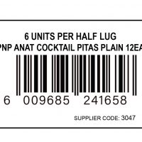Barcode PNP ANAT COCKTAIL PITAS PLAIN 12EA